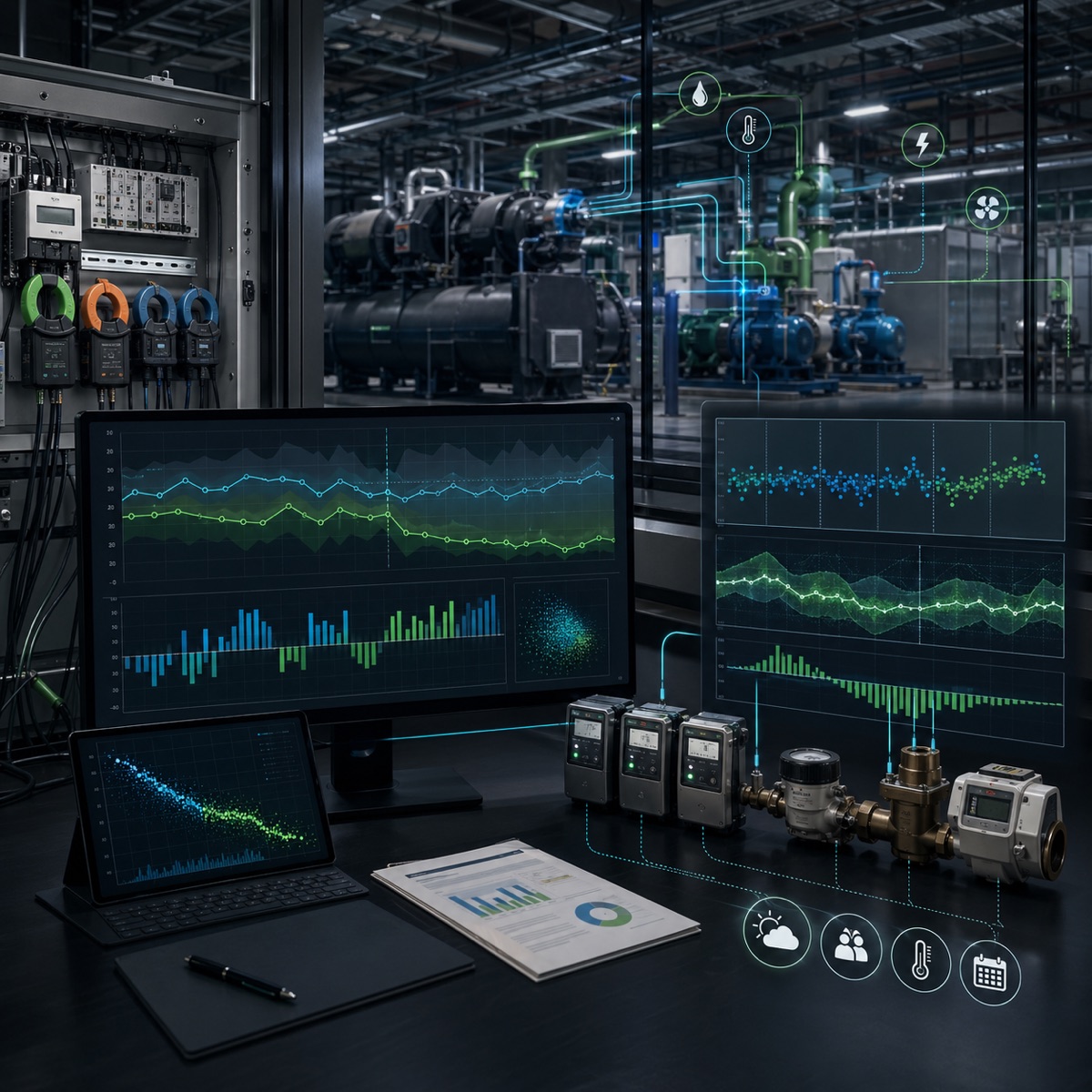 IPMVP measurement and verification artifacts for HVAC savings